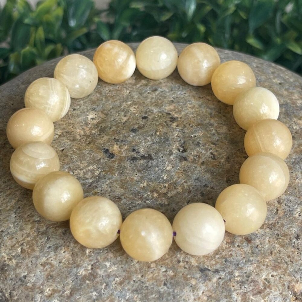 YELLOW HONEY CALCITE BRACELET